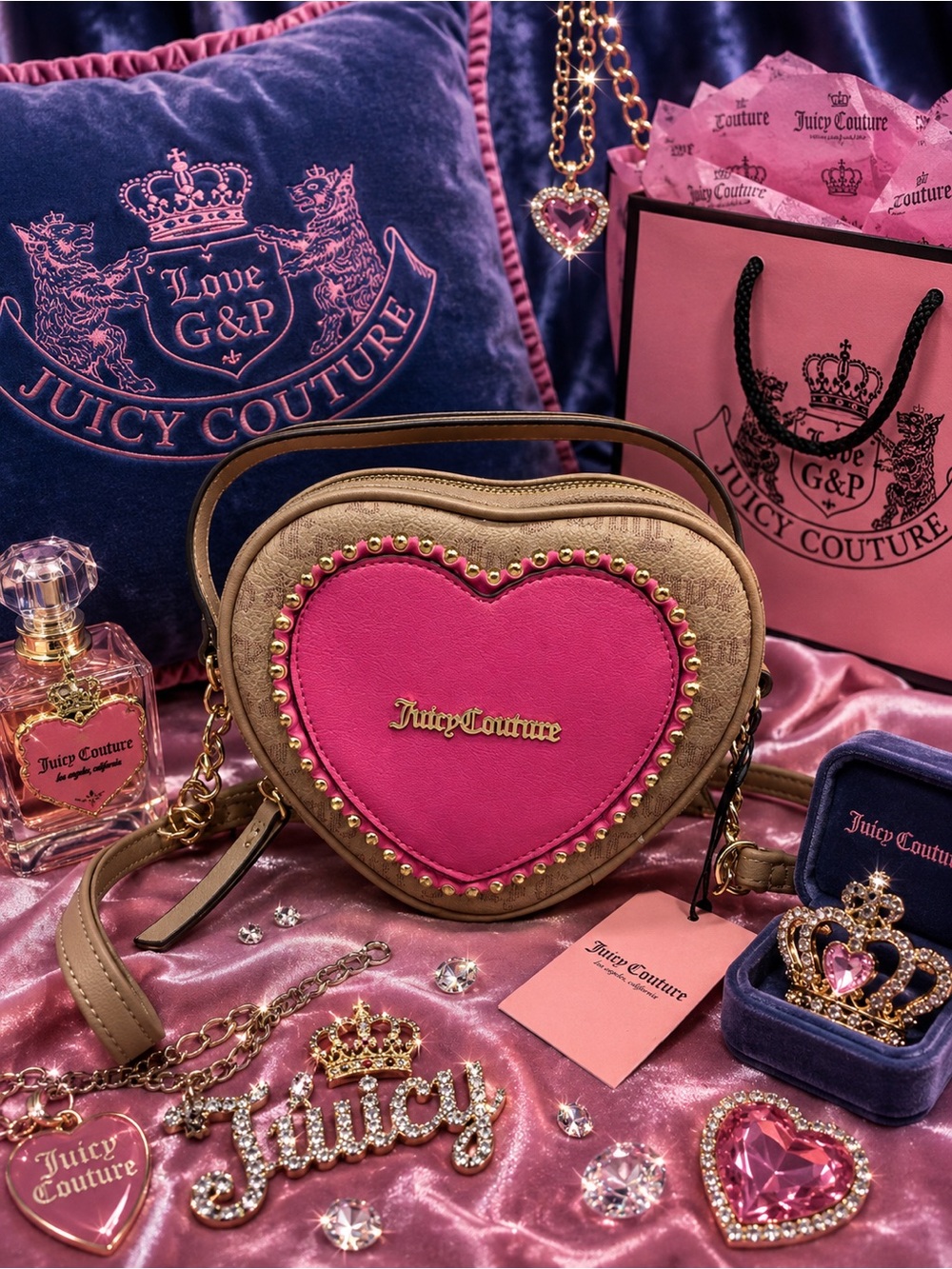 Juicy couture love never dies crossbody purse